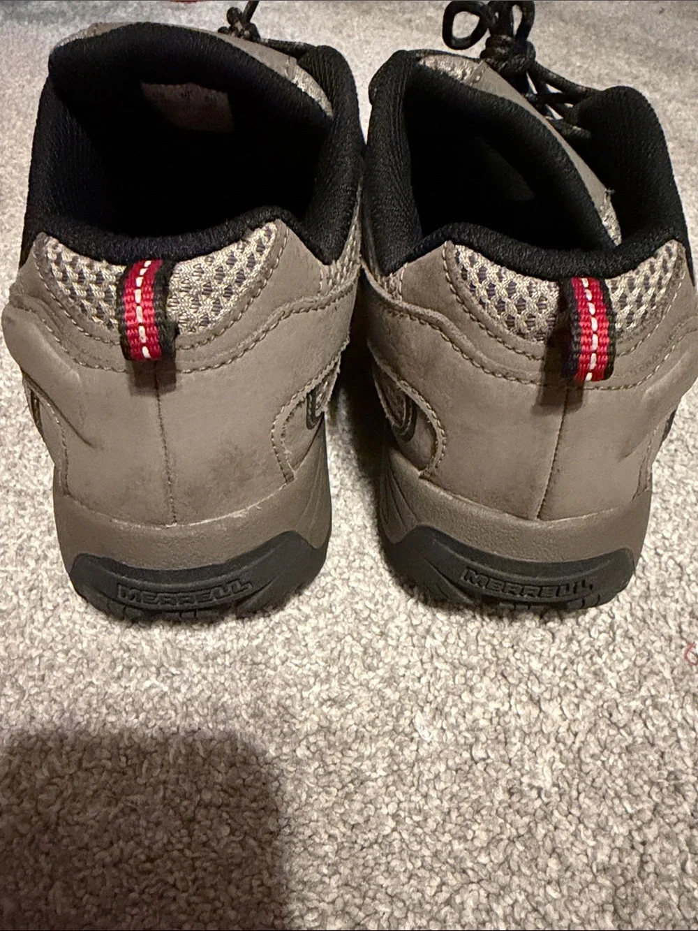 Merrell Taupe and Black Low-Cut Trail Hiking Shoe size 6